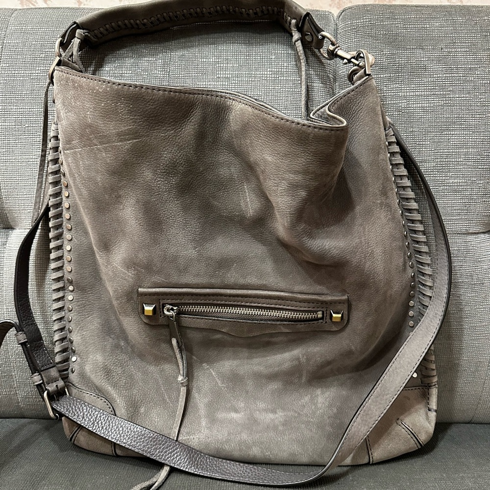 Rebecca Minkoff suede shoulder tote bag
